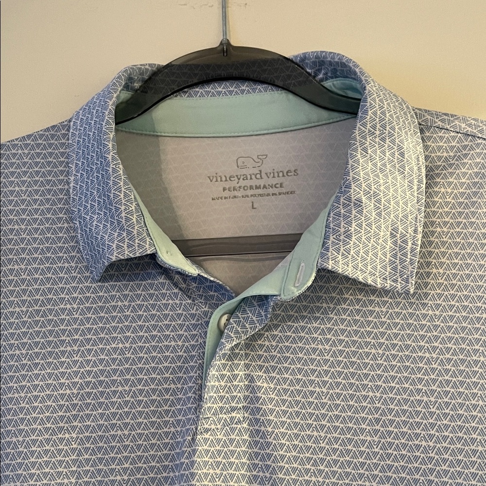 Vineyard Vines Geometric Blue Shirt